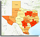 TWC Unemployment Insurance Claimant Interactive Map